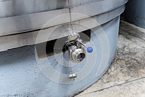 Stainless Steel Wine Fermentation Tanks in a Modern Winery