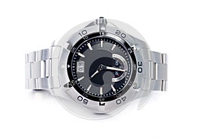 Stainless steel wristwatch photo