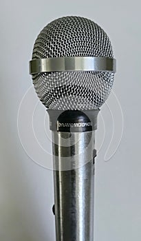 Stainless Steele vintage microphone with cord