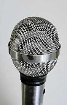 Stainless Steele vintage microphone with cord