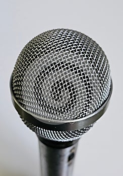 Stainless Steele vintage microphone with cord