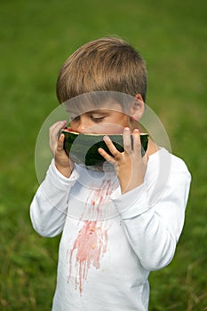 Stains on a T-shirt photo