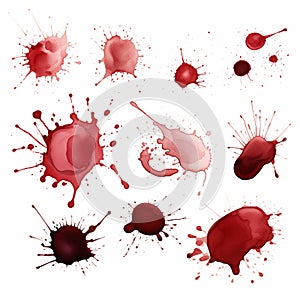 Stains on White Creative Splatters