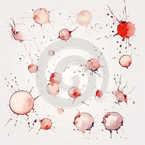 Stains on White Creative Splatters