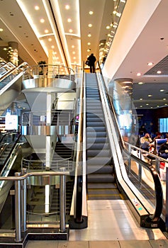 Stair in airport hall