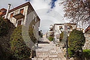 Stair Alley In Arachova, Greece