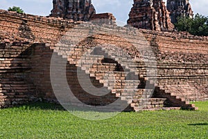 Stair in Chai Wattanaram Temple, Ayuddhaya, Thailand