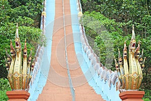 Stair of Doi Sapphanyu temple,Chiang Mai ,Thailand