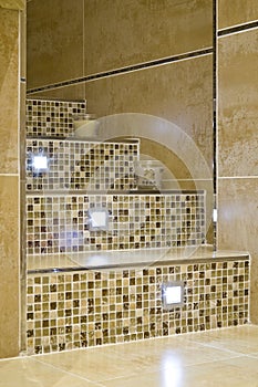 Stair in a modern bathroom