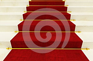 Stair and red carpet photo
