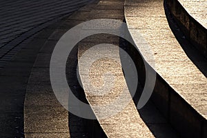 Stair with The shadow of the sun