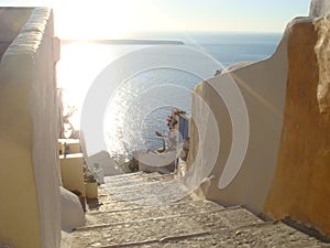 Stair to the ocean