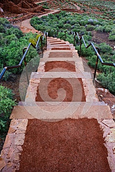 Stair in Wupatki National Monument in Arizona
