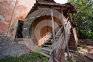 Staircase of an abandoned building