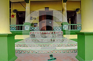 Staircase of Air Barok Mosque at Jasin Malacca, Malaysia