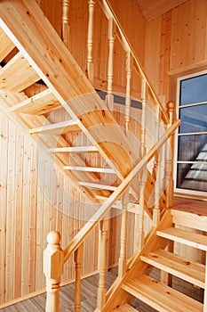 Staircase and banisters
