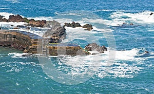 Staircase on the beach