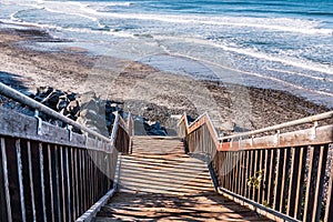 Staircase for Beach Access at South Carlsbad State Beach