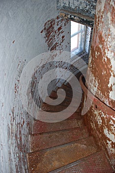 Staircase in Breakwaters Lighthouse, Lewes, Delaware photo