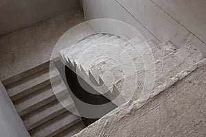 staircase cement concrete structure in residential house building