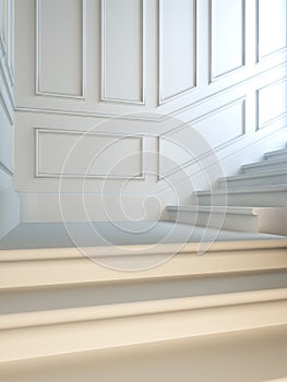 Staircase in classical style.