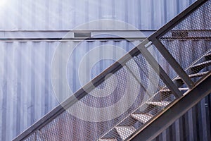 Staircase of the container house