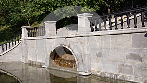 Staircase with fountain \