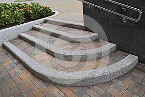 staircase furnished with railing