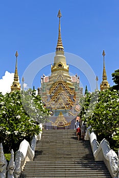 Staircase gold pagoda