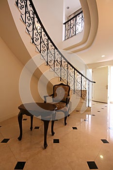 Staircase in a historic building