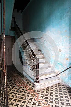 Staircase in a house in Old Havana