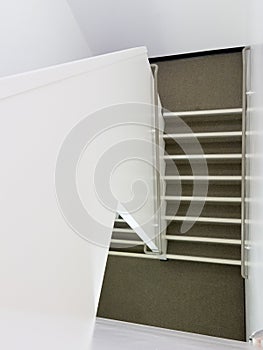 Staircase inside building architecture abstract photo