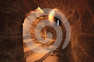 The staircase inside of the Maiden Tower (Baku) photo