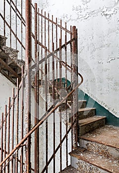 Staircase inside Trans-Allegheny Lunatic Asylum