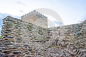staircase and keep inside the castle of Noudar in Barrancos.