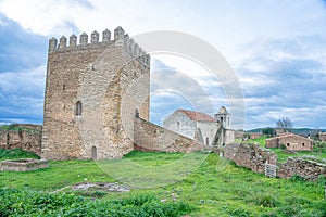 staircase and keep inside the castle of Noudar in Barrancos.