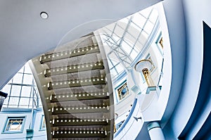 Staircase and large glass dome in Towson Town Center photo