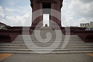 Staircase leading to Independence Monument in Phnom Penh, Cambodia