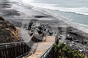 Staircase Leading to South Carlsbad State Beach