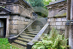 Staircase at London cemetery