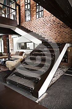 Staircase in a modern appartment