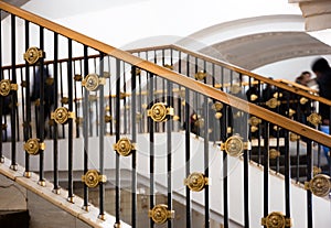 Staircase in Moscow metro photo