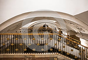 Staircase in Moscow metro photo