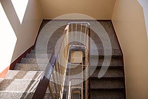 Staircase in a multi-family house