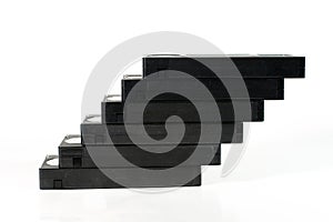 â€œStaircaseâ€ of old video tapes