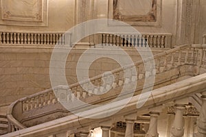 Staircase in Palatul Parlamentului Palace of the Parliament, Bucharest photo