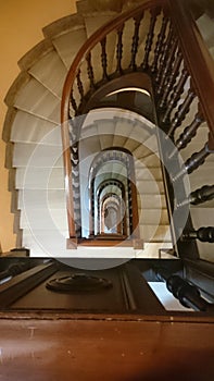 Staircase in old building