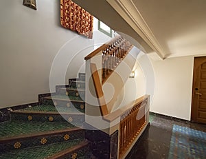 Staircase from a Riad in Fes, Morocco