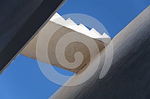 Staircase to blue sky