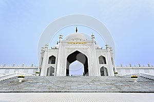 Staircase to Mosque at the Hui Cultural Center in Yinchuan, Ningxia Province, China